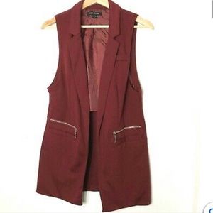 New Look Maroon Red Vest